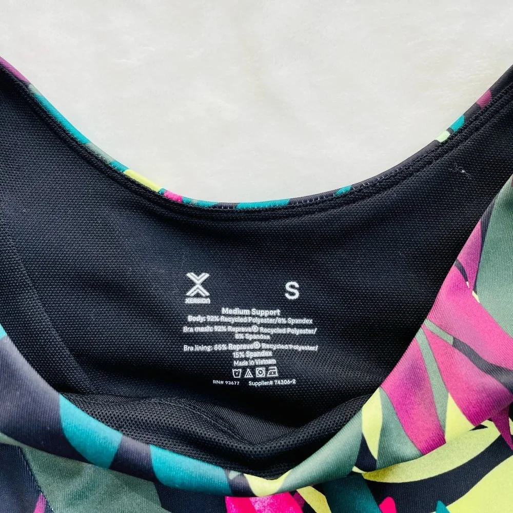 Xersion Womens Move High Rise 7/8 Ankle Leggings Sports Bra Set Anti Odor Small - Picture 5 of 9